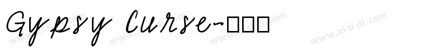 Gypsy Curse字体转换